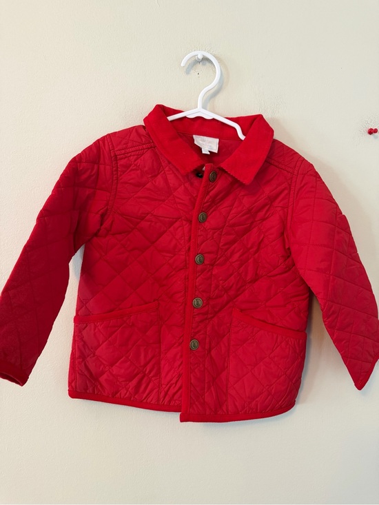 Little English Other - Little English Quilted Red Button-Up Jacket
